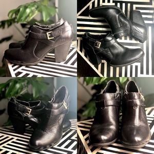 B.O.C Moore Leather Round Toe Ankle Boot Sz 8.5